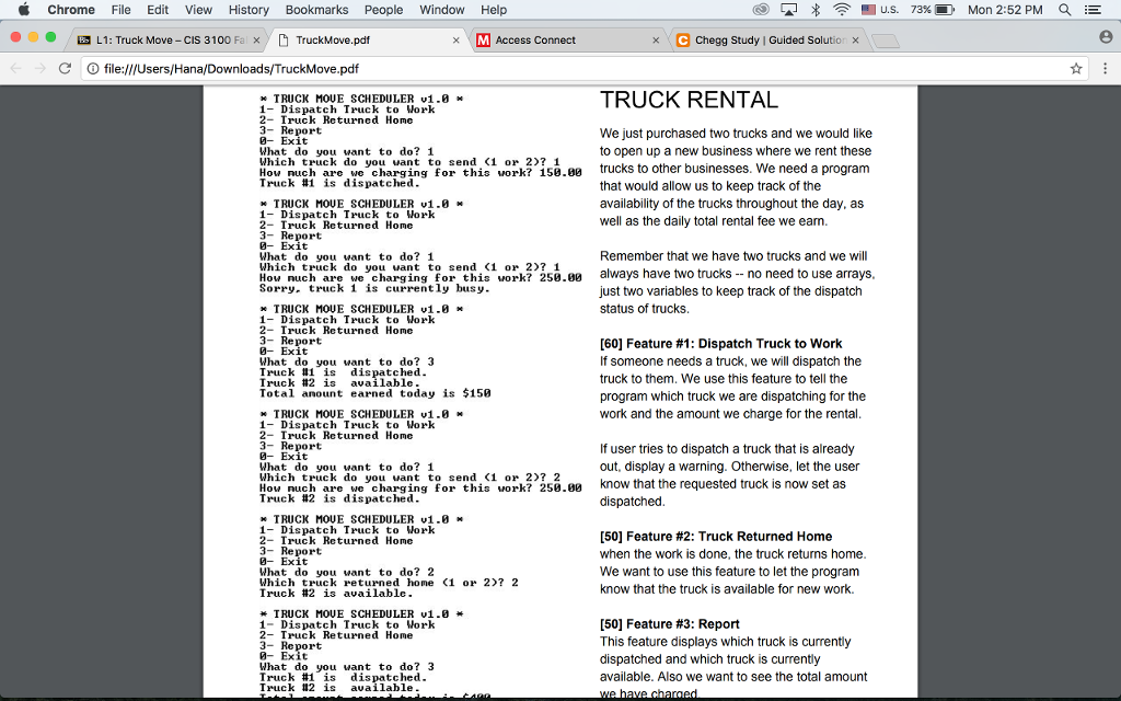 Remember that every program is composed of: Input > Processing > Output