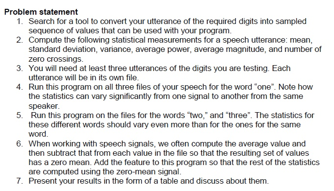 of numbers (x) that represents the amplitudes of the electrical signal values.