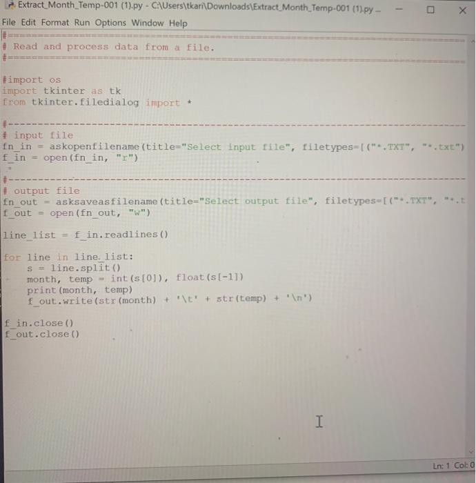 THE AVERAGE TEMPERATURE OF THE YEAR IN PYTHON Download and run the