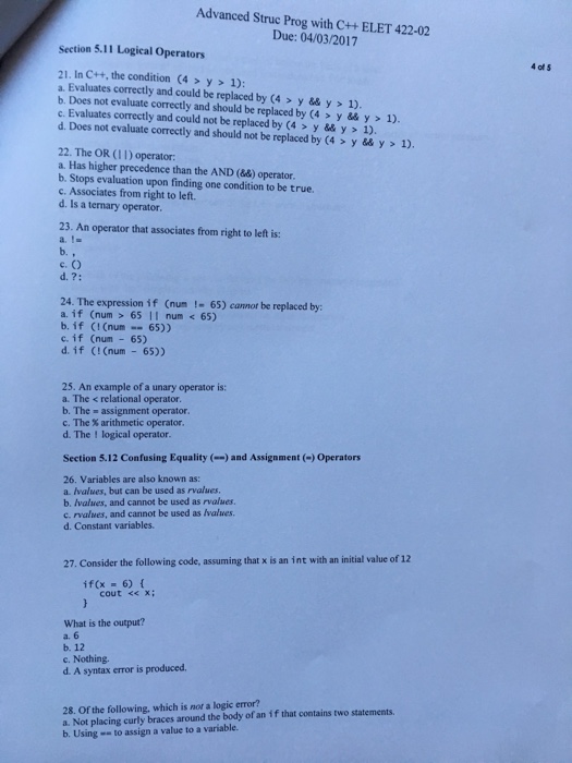 value b. A condition that tests for the final value. c. An