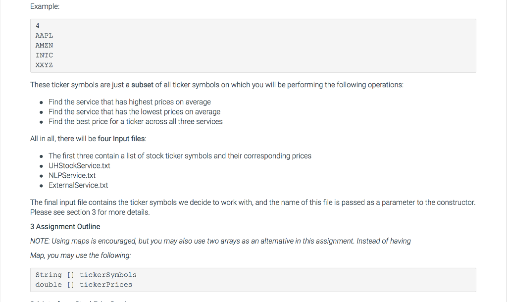 stock data. Instead of gathering live stock prices, we will mock our