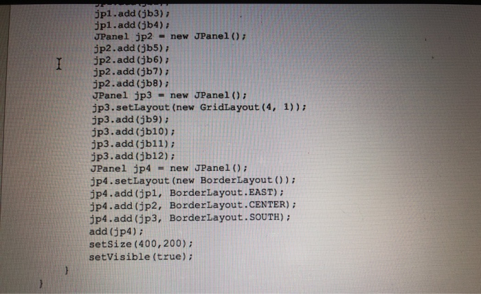 Myrrarne creates Gor rrarne rat contains several JButtons. One of the multiple