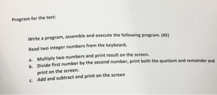  Need help with this MIPS assembly program Program for the test: