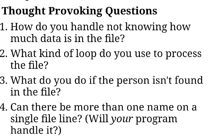 sure to allow the user to tell you the name of their