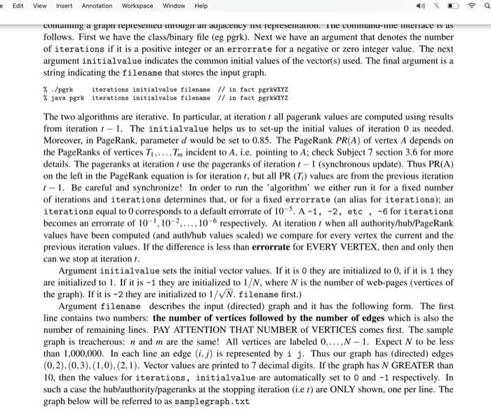 vectors. You need to implement class or function hits (e.g. hitsWXYZ. For
