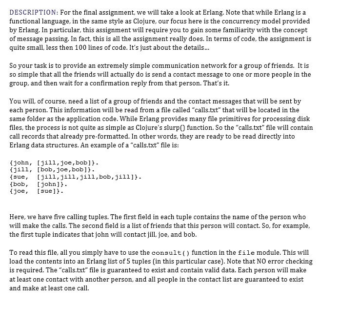  DESCRIPTION: For the final assignment, we will take a look at