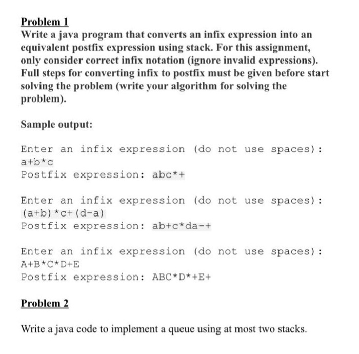  simple Java Problem 1 Write a java program that converts an