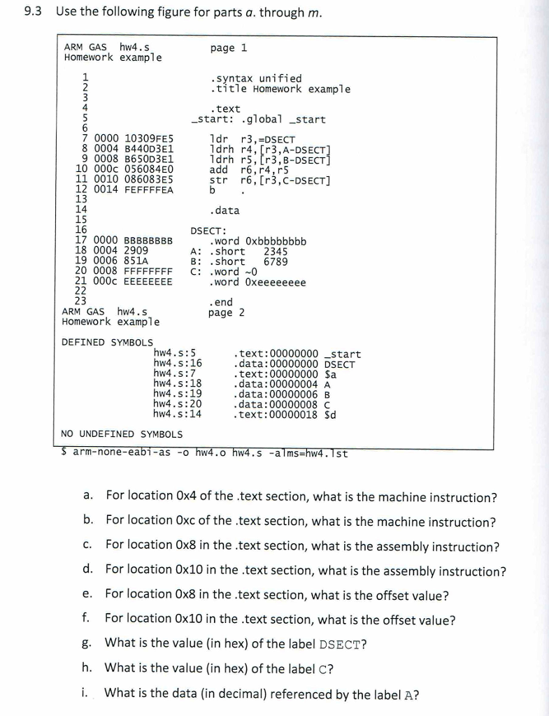 label NBR using the register r3 9.1 9.2 Use the following code