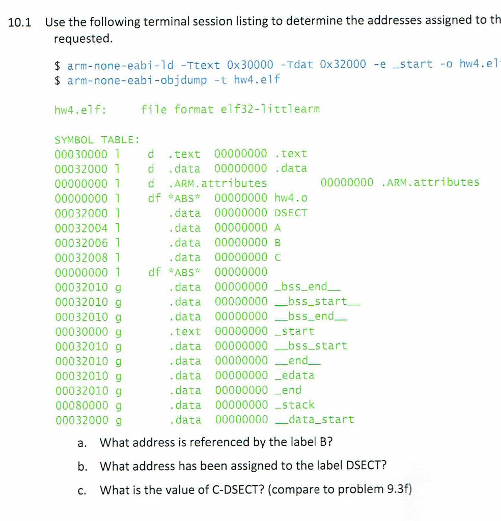 more data instances Y: .byte0x22 Z: .half 0x33 .. . more data