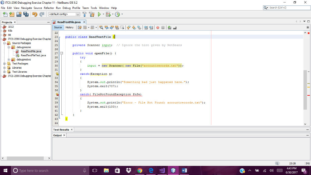 Can anyone debug this for me please? Java code to copy package