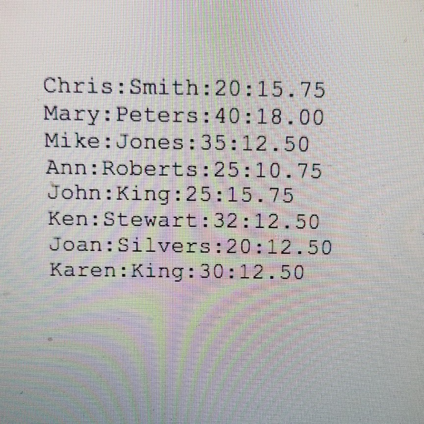 Points 15 Submitting a file upload Build a wages application that will