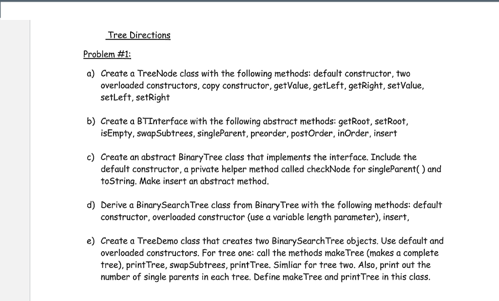 a method called swapSubtrees, which swaps all of the left and right