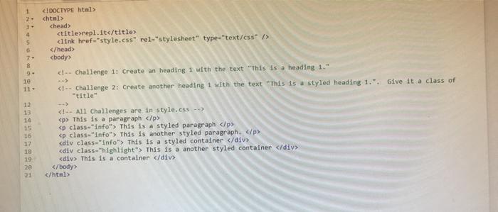  1 3- 4 5 6 chtml> repl. It 8 10 11-