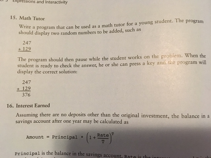  #15, please help Write a program that can be used as