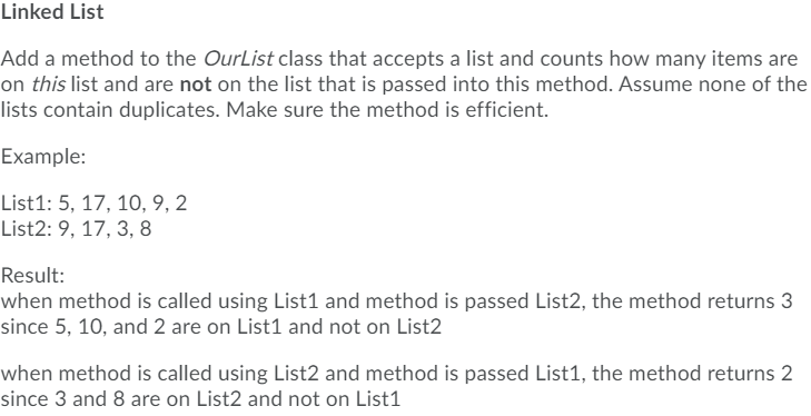  OurList Class IN C# using System; using System.Collections.Generic; using System.Linq; using