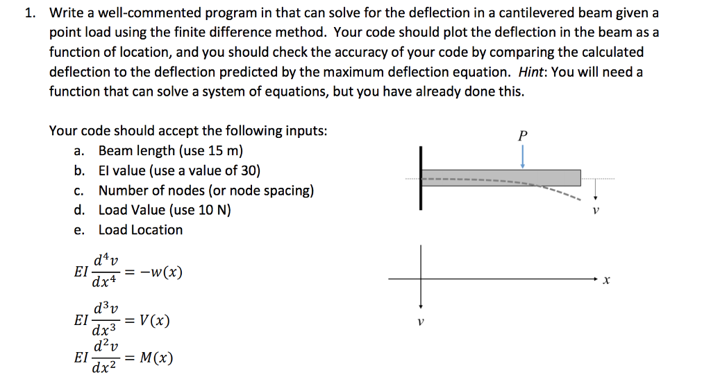 using python Write a well-commented program in that can solve for the
