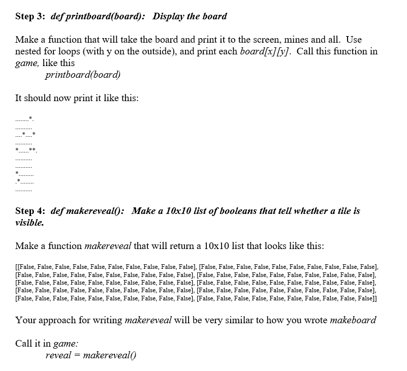 other Python concepts, this project is intended to teach function calls, parameters,