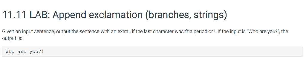  In java Given an input sentence, output the sentence with an