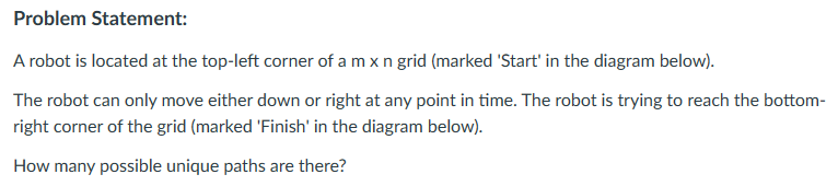  Example. In Python Please. Input: m = 3, n = 7