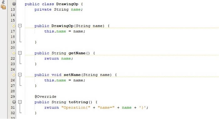 type of DrawingOp. This method randomly creates and returns one of 8