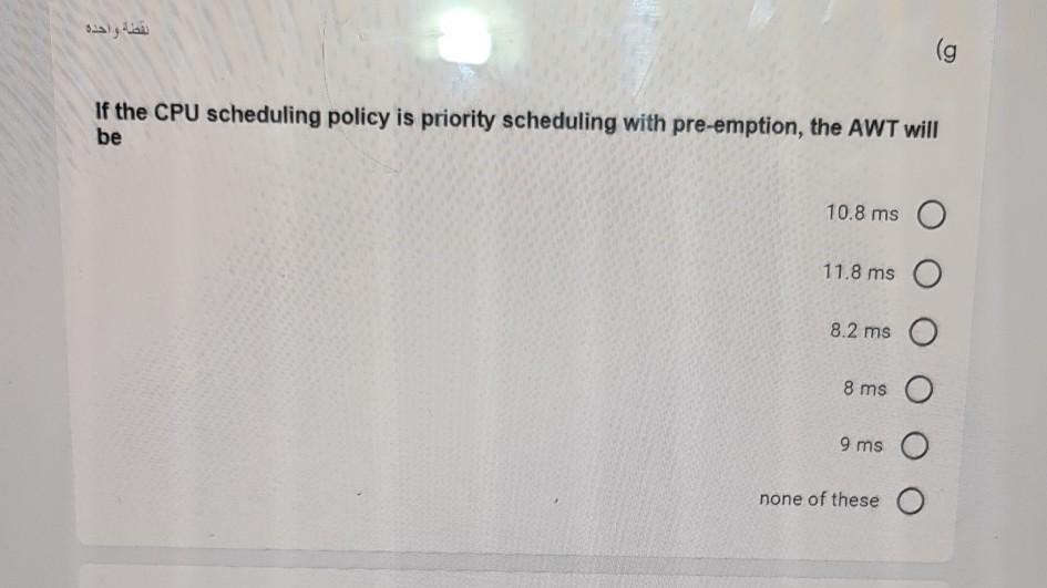 these o (b If the CPU scheduling policy FCFS, the ATAT will