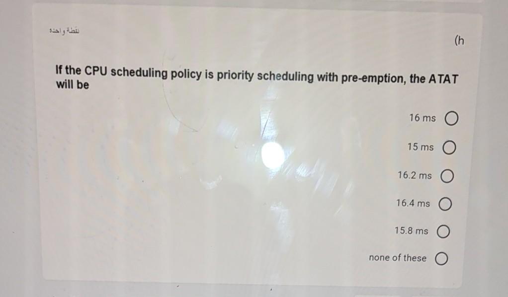 be 22.8 ms O 20.8 ms O 20.6 ms O 18.2 ms