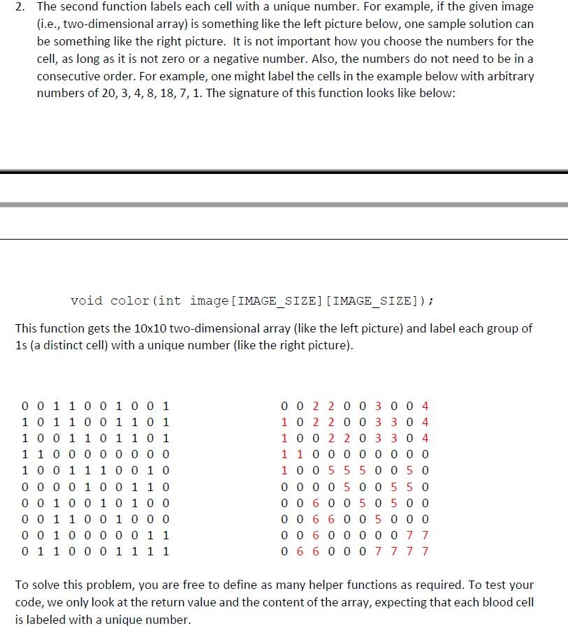  PLEASE CODE THIS IN C ITS URGENT #include #include #define IMAGE_SIZE