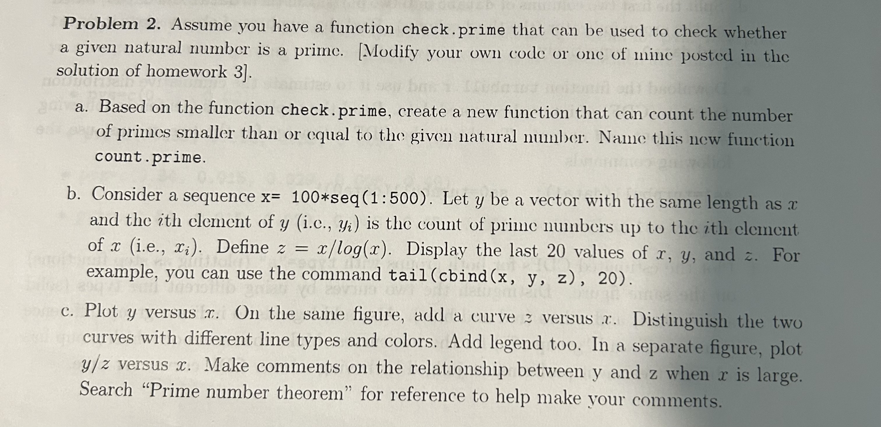  Write using R code. Refer to the image. Problem 2. Assume