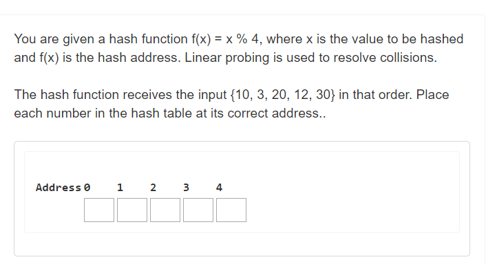 ith probe collision is resolved by ( f1(x) + 2(x))965 The hash