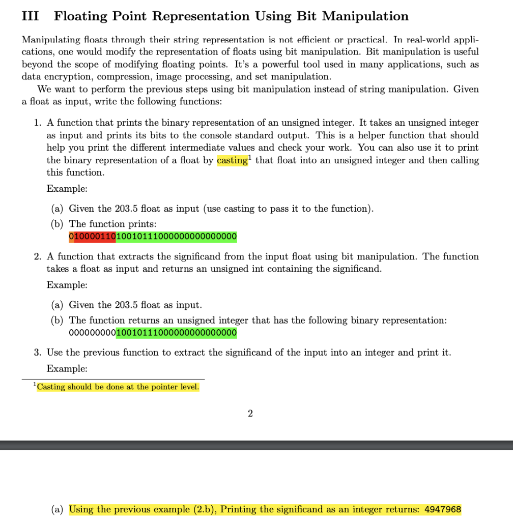 are represented in memory, and how to manipulate that representation, is crucial