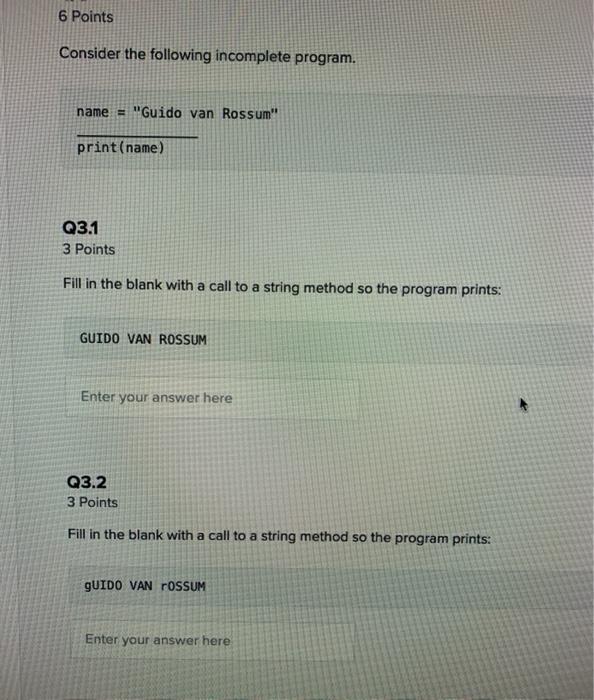  Need Python Code ASAP !!!!!!! Will thumbs up ! both parts