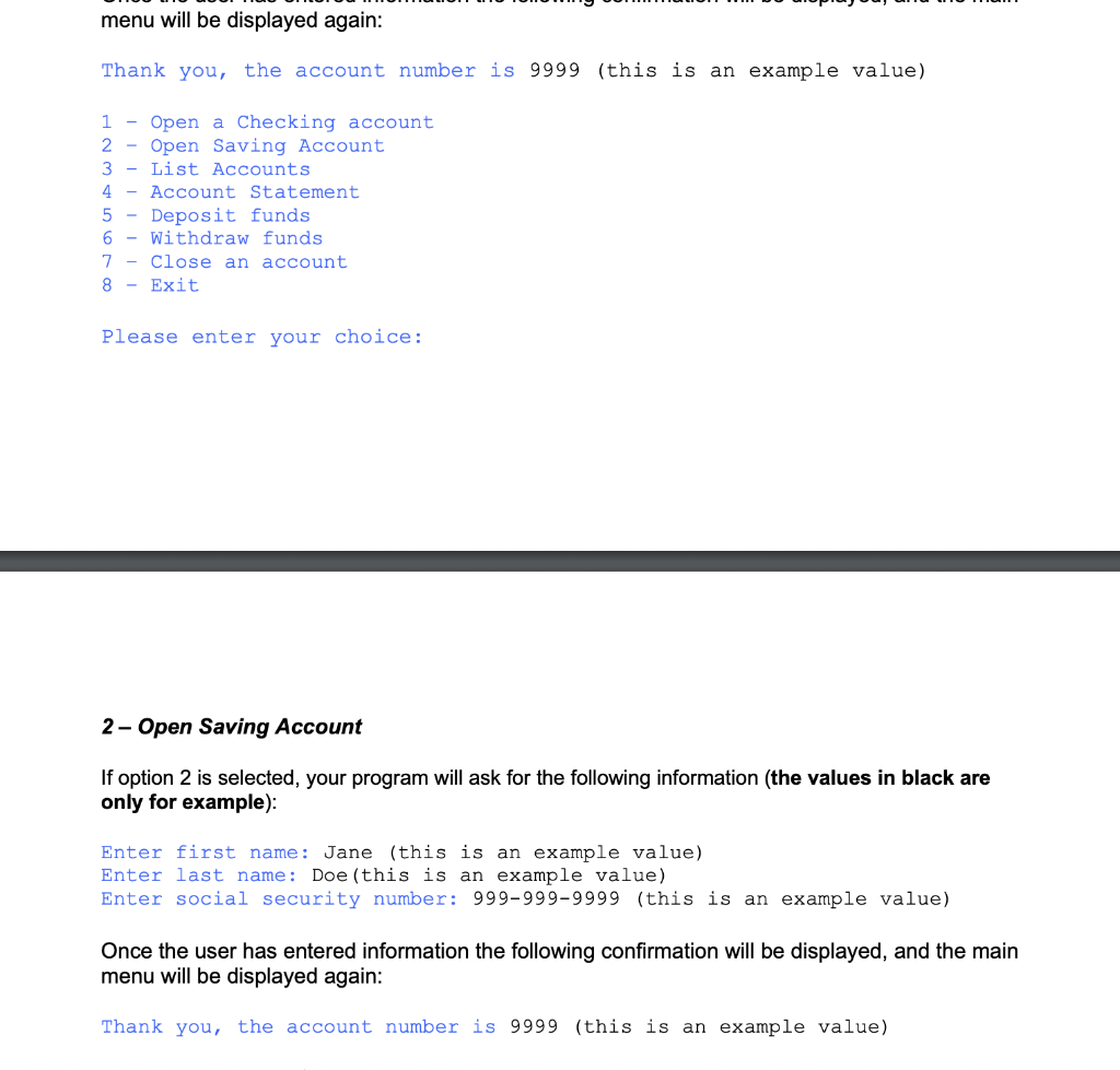 diagram. You will make use of inheritance and association: When executed, your
