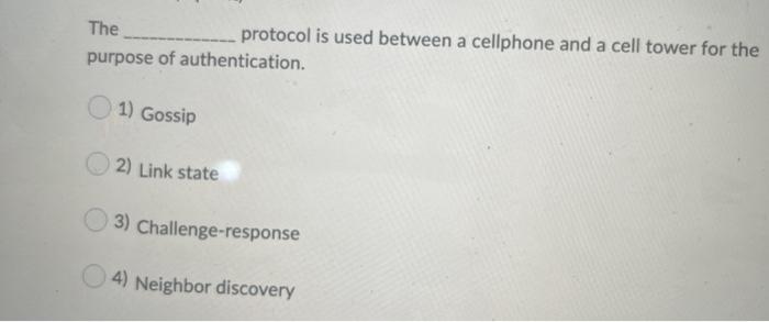  The protocol is used between a cellphone and a cell tower