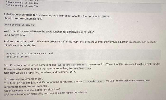 calculate and display "i-stop" time/percentage. In that program, you displayed seconds as