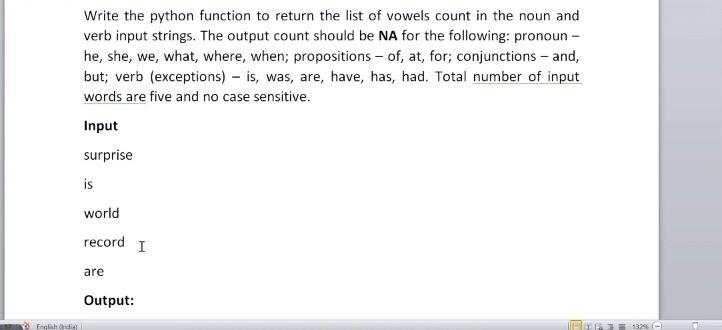 pls solve in python Write the python function to return the list