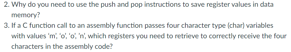 please answer these three questions Thank you! 2. Why do you need