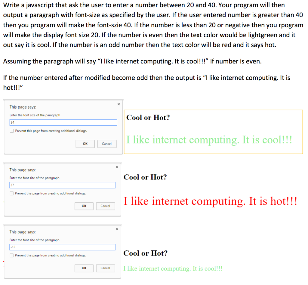 HTML/CSS/Javascript (please note, the code needs to have pop up windows to