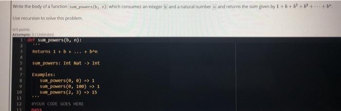  solve it by python +++ Write the body of a function
