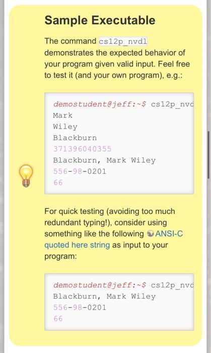 reads four lines from standard input: 1. A person's first name 2.