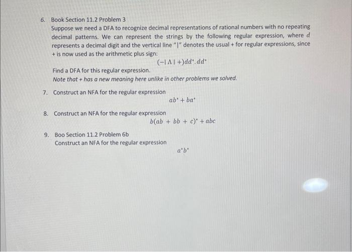 please answer 6 and 8 6. Book Section 11.2 Problem 3 Suppose