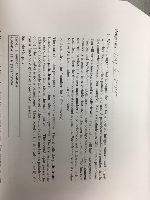  Write a program that prompts the user for a positive integer