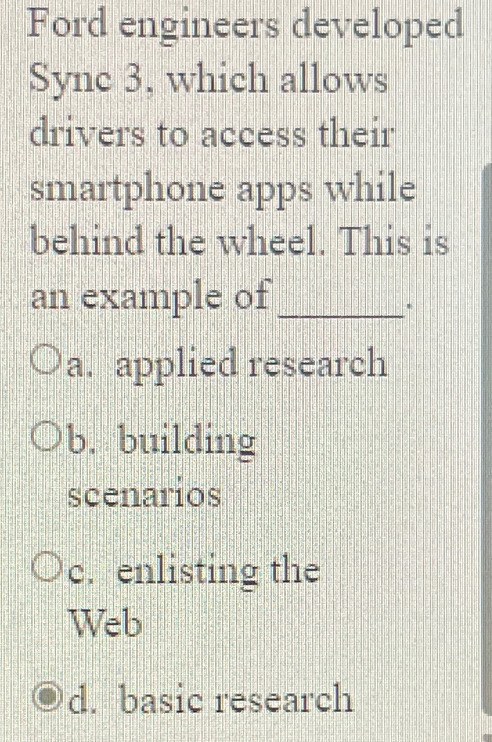  Ford engineers developed Sync 3, which allows drivers to access their