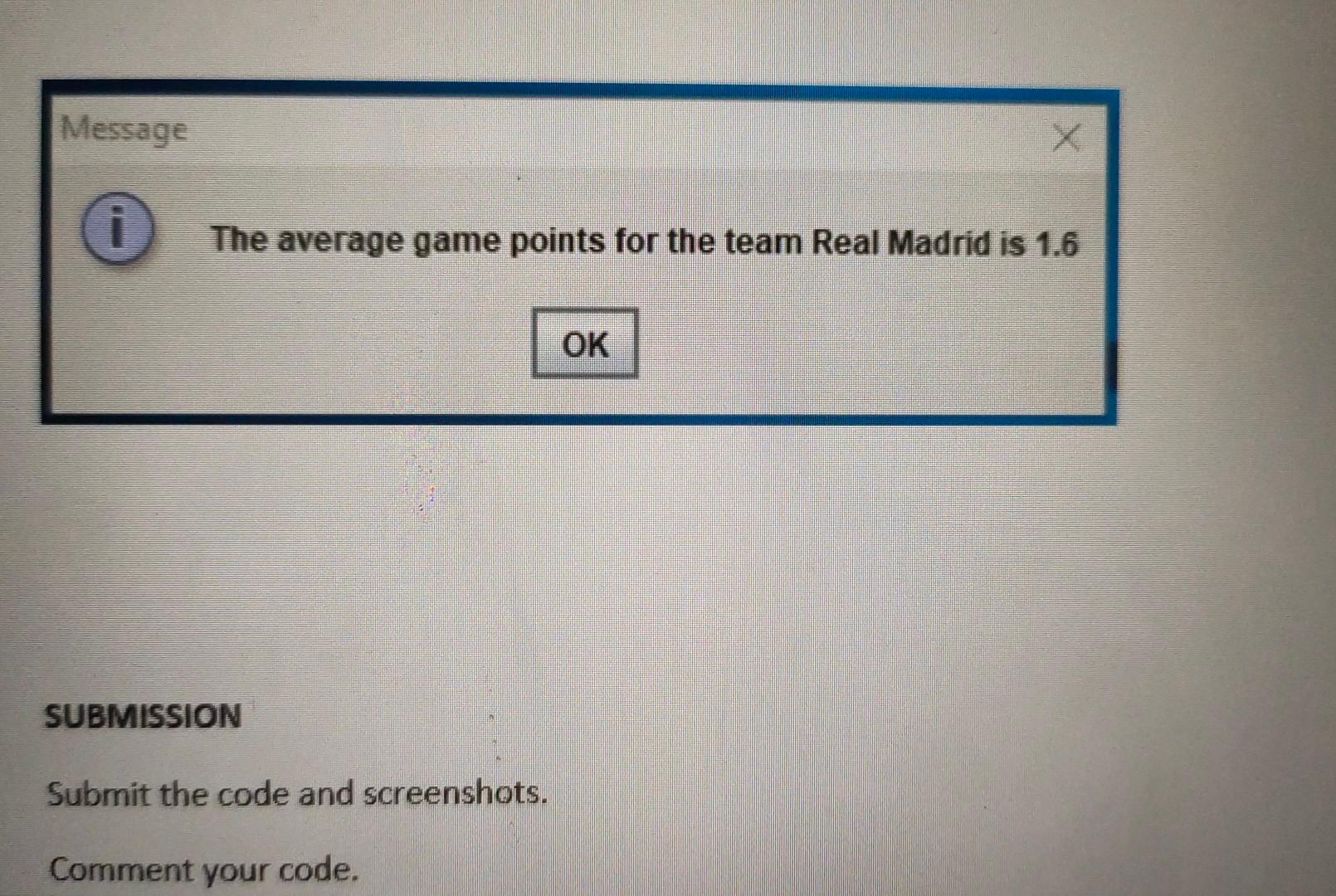 and let user enter the data the dialog box for this exercise.