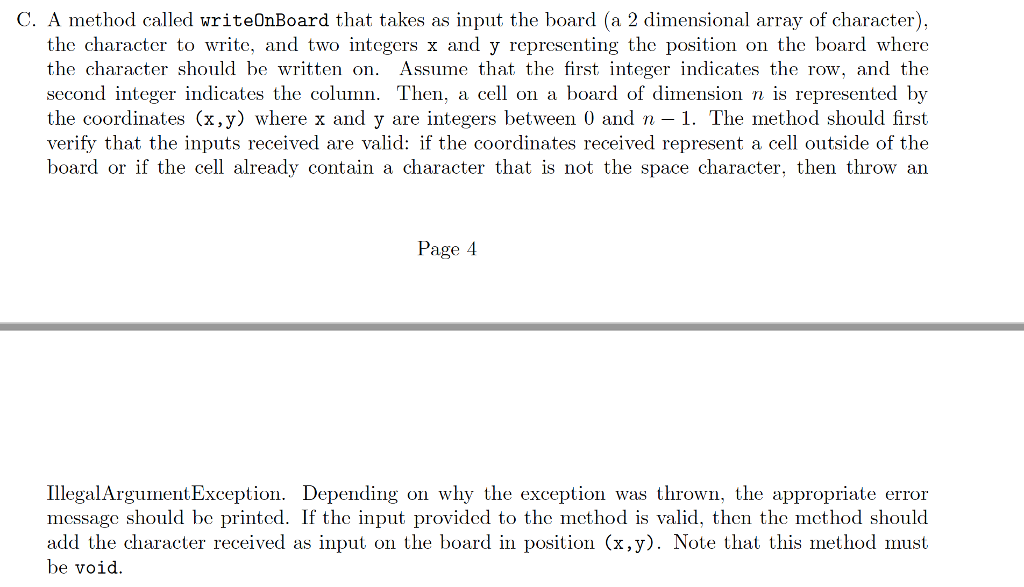 Question 1: Tic Tac Toe (100 points) Before starting this question, we
