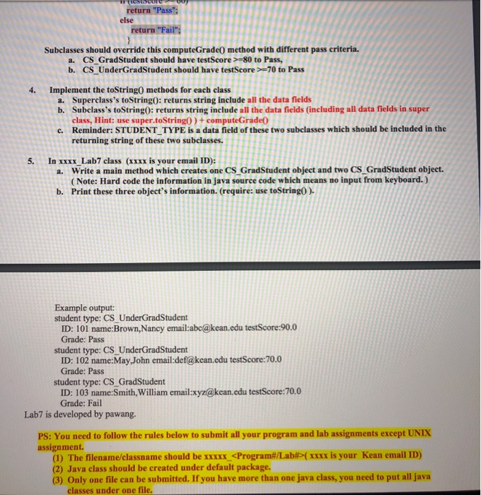 which will produce a report with the following requirements: 1. Design classes: