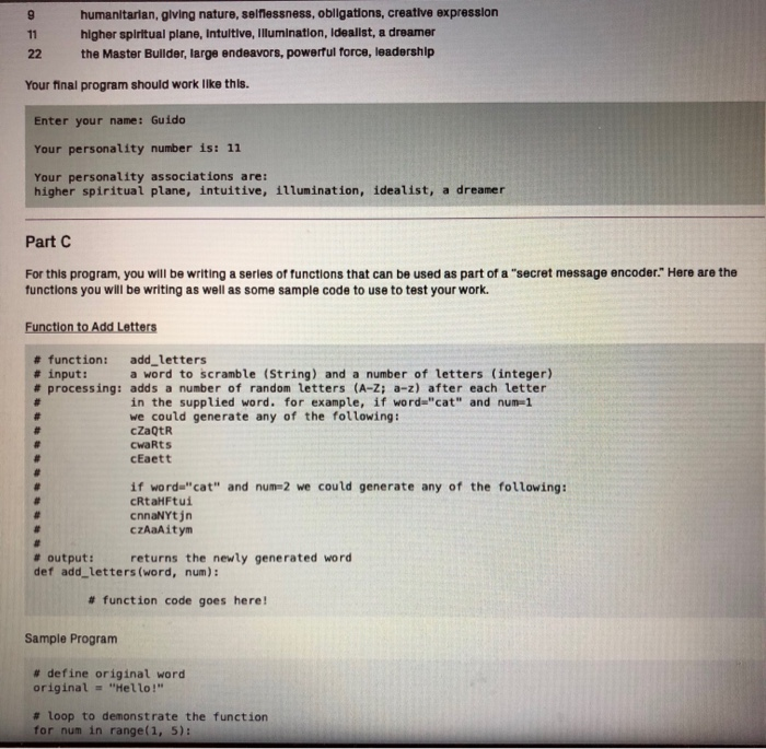 considers the speclal relationshlp between a number and one or more colnciding