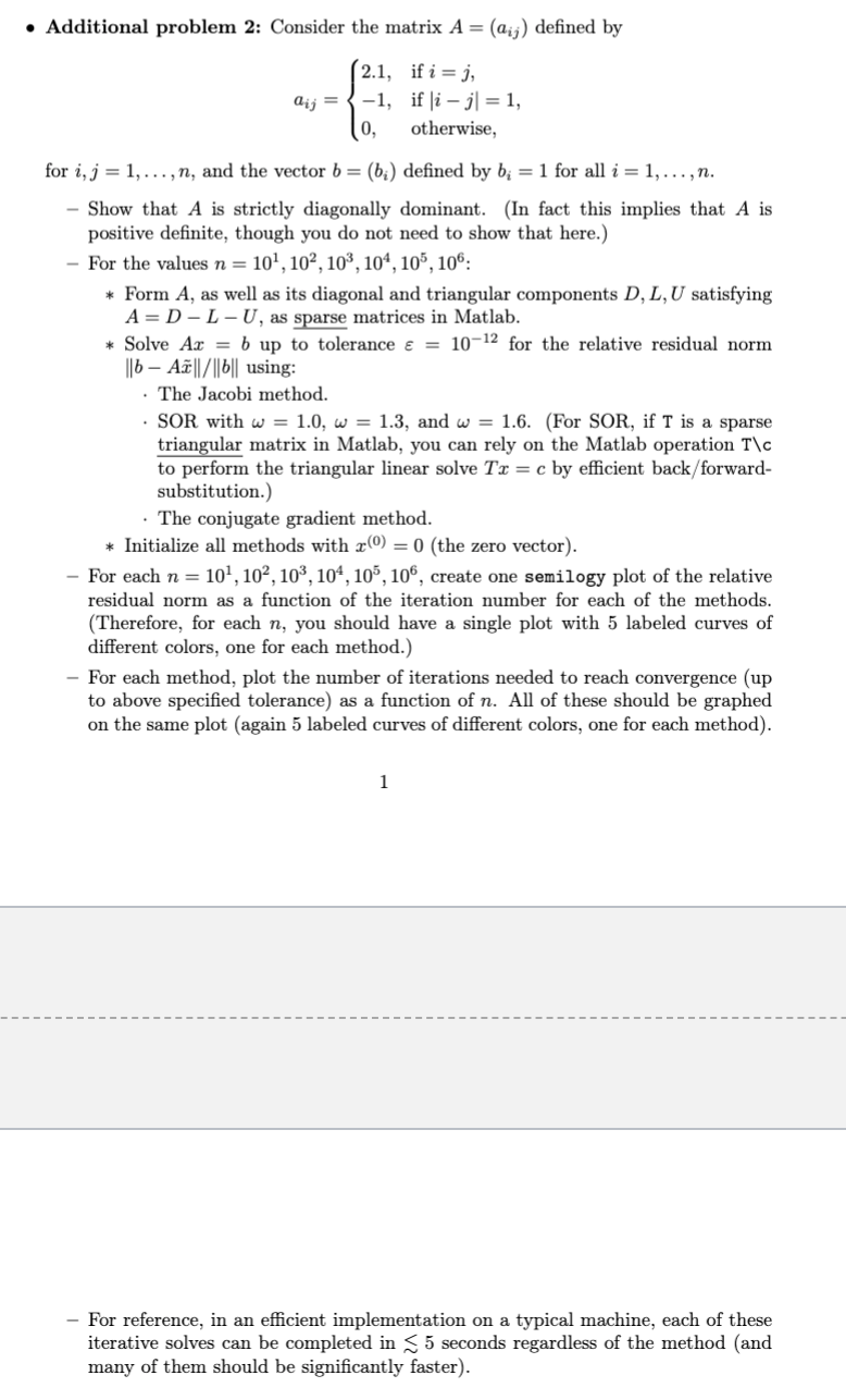  Please include all MATLAB code. 