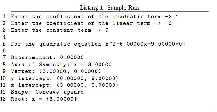 Write a Java program that prompts the user for the coefficient of
