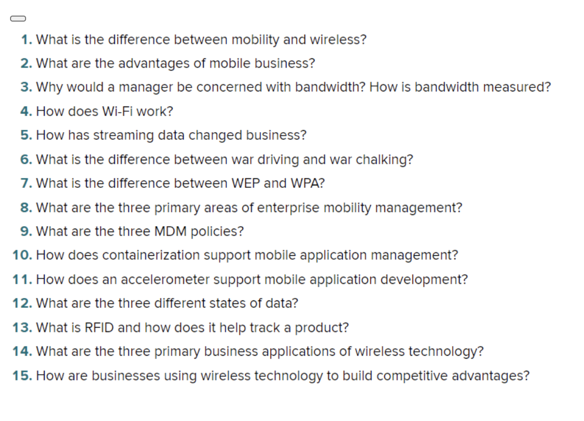  What is the difference between mobility and wireless? What are the