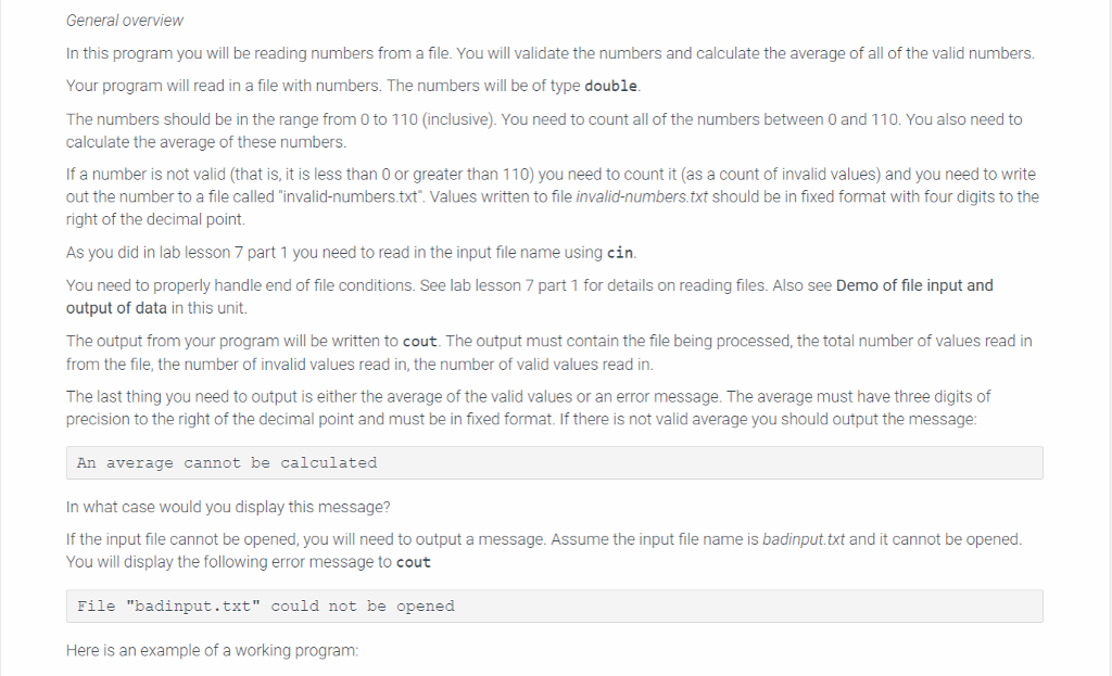 on the following guidelines Comments at the start of your programming with